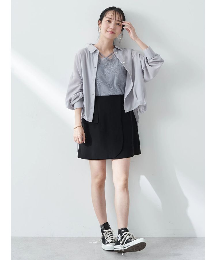 earth music&ecology「総レースキャミソール」|インナー|