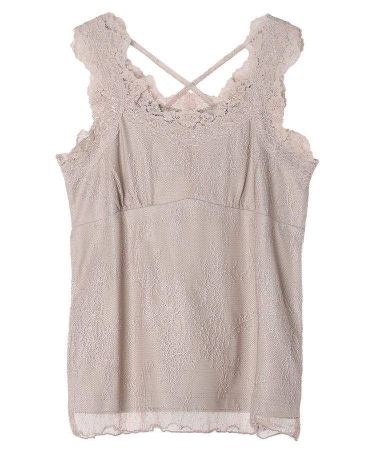 earth music&ecology「総レースキャミソール」|インナー|