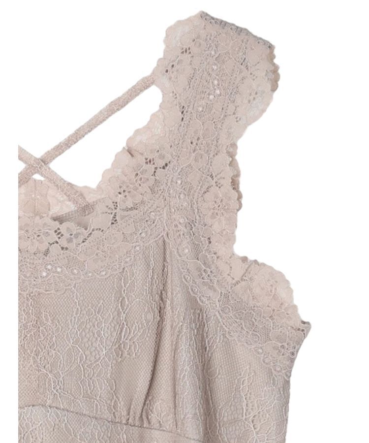 earth music&ecology「総レースキャミソール」|インナー|