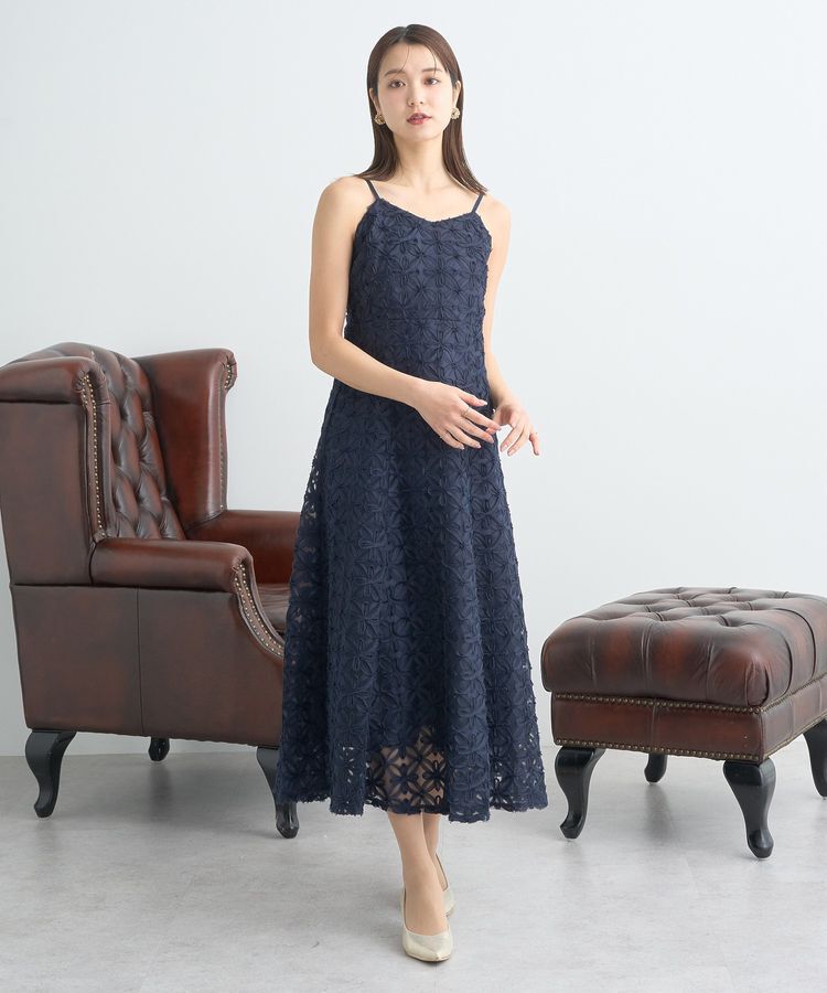 earth music&ecology「SET2点シアーブラウス＋3Dレースワンピース」|ワンピース|