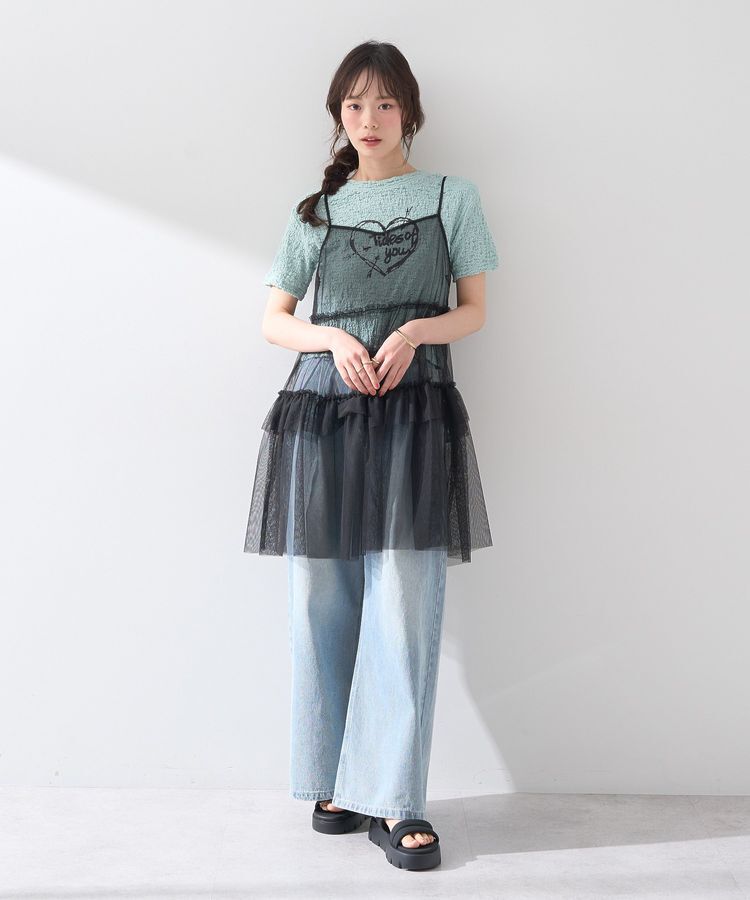 earth music&ecology「ぽこぽこプリントコンパクトプルオーバー」|Tシャツ・カットソー|