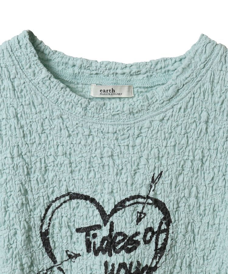 earth music&ecology「ぽこぽこプリントコンパクトプルオーバー」|Tシャツ・カットソー|