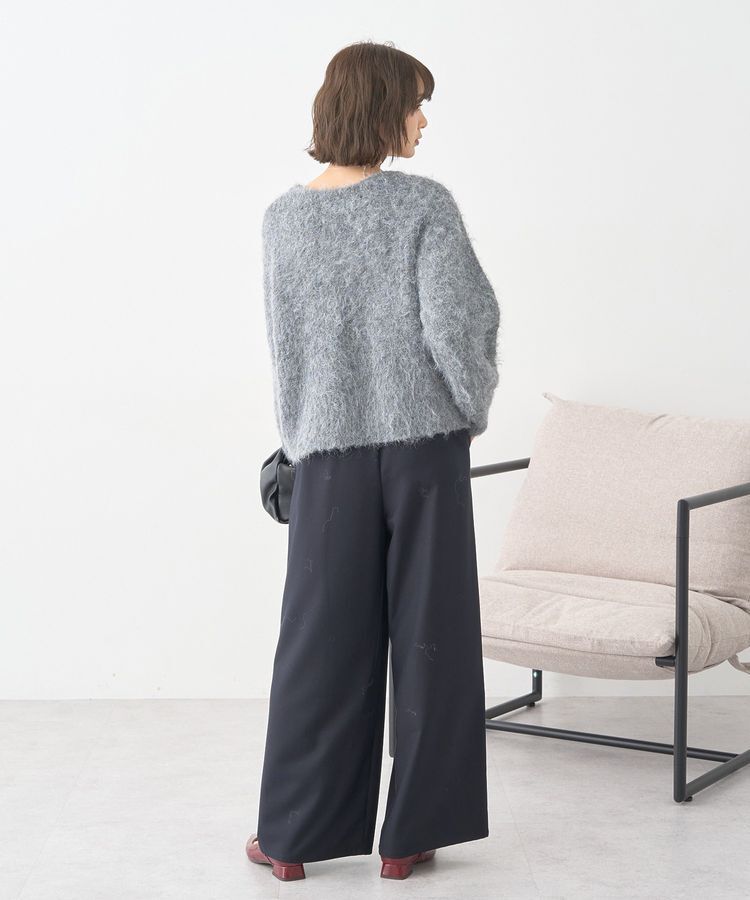 earth music&ecology「クルーネックシャギーカーディガン」|カーディガン|