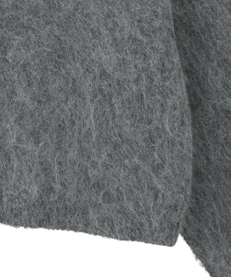 earth music&ecology「クルーネックシャギーカーディガン」|カーディガン|