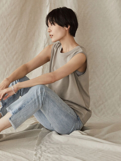  「ノースリーブカットプルオーバー」|Tシャツ・カットソー|