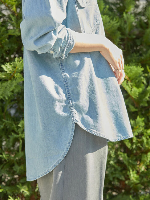 AMERICAN HOLIC「Wポケットデニムシャツ」|シャツ・ブラウス|