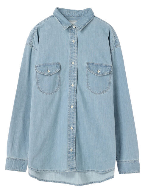 AMERICAN HOLIC「Wポケットデニムシャツ」|シャツ・ブラウス|