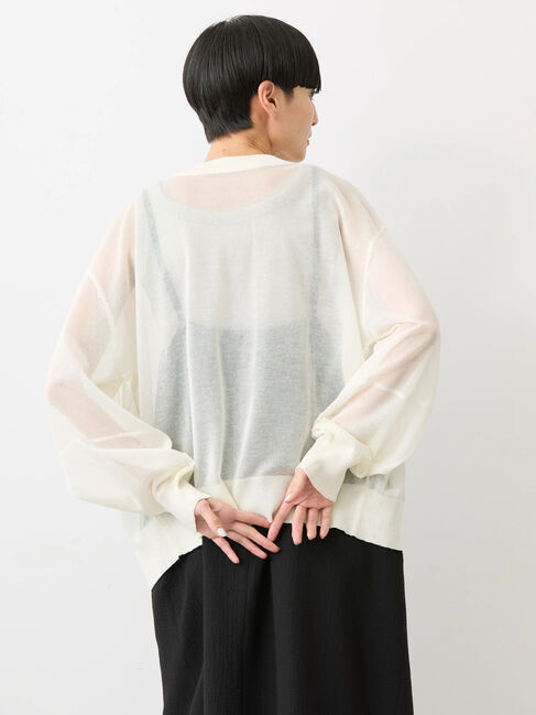 AMERICAN HOLIC「接触冷感2WAYシアーニットカーディガン」|カーディガン|