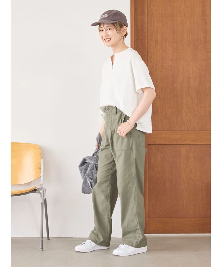 AMERICAN HOLIC「カフタン5分袖カットプルオーバー」|Tシャツ・カットソー|