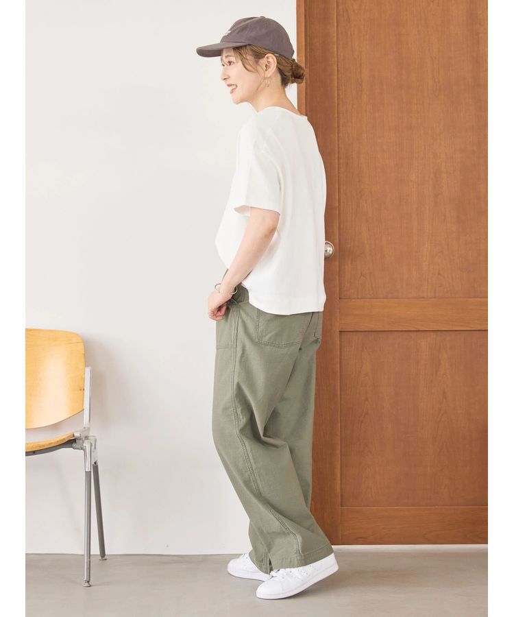 AMERICAN HOLIC「カフタン5分袖カットプルオーバー」|Tシャツ・カットソー|