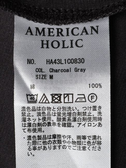 AMERICAN HOLIC「カフタン5分袖カットプルオーバー」|Tシャツ・カットソー|