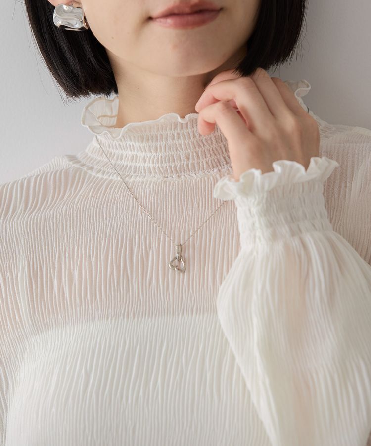 AMERICAN HOLIC「マジョリカプリーツハイネックブラウス」|シャツ・ブラウス|