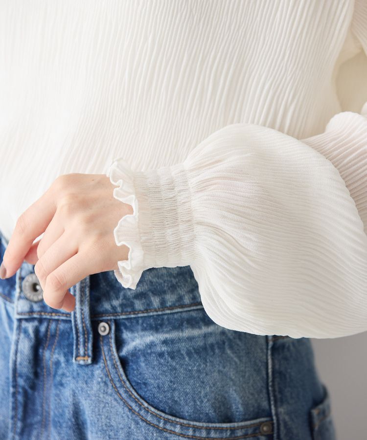 AMERICAN HOLIC「マジョリカプリーツハイネックブラウス」|シャツ・ブラウス|