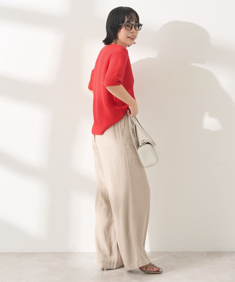 AMERICAN HOLIC「接触冷感リネンブレンドタックワイドパンツ」|その他|