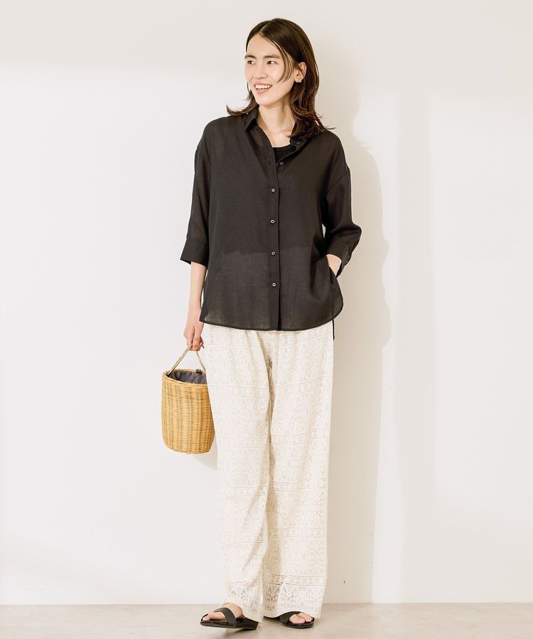 AMERICAN HOLIC「シアーボイルレギュラー7分袖シャツ」|シャツ・ブラウス|