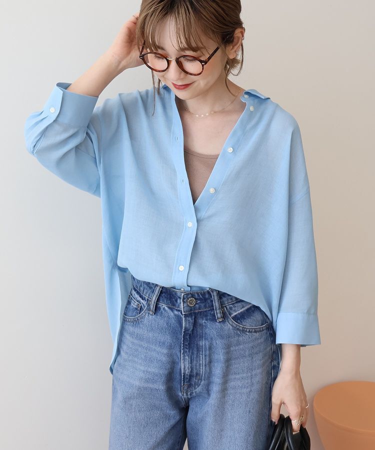 AMERICAN HOLIC「シアーボイルレギュラー7分袖シャツ」|シャツ・ブラウス|