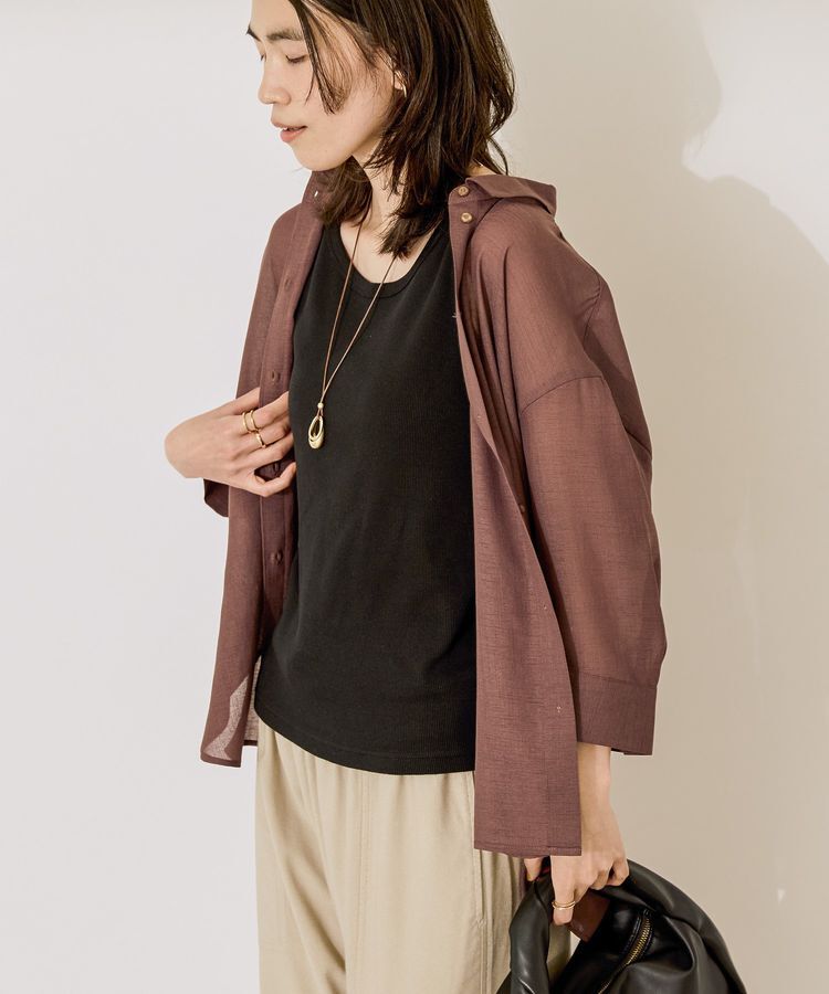 AMERICAN HOLIC「シアーボイルレギュラー7分袖シャツ」|シャツ・ブラウス|