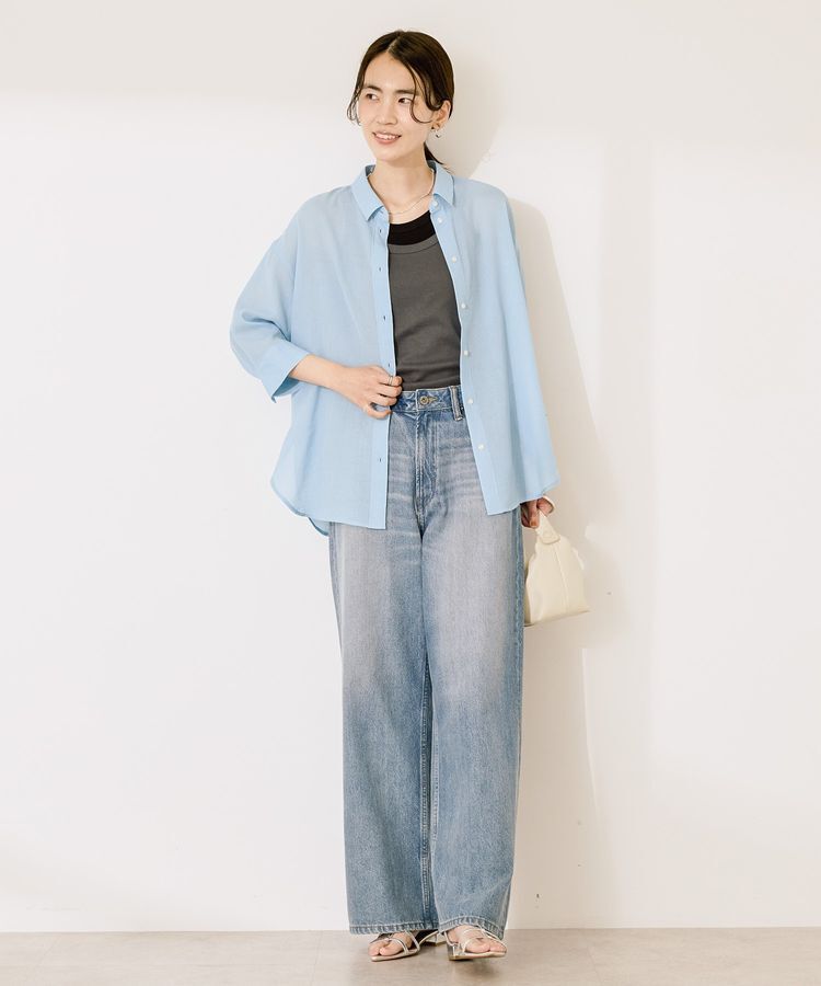 AMERICAN HOLIC「シアーボイルレギュラー7分袖シャツ」|シャツ・ブラウス|