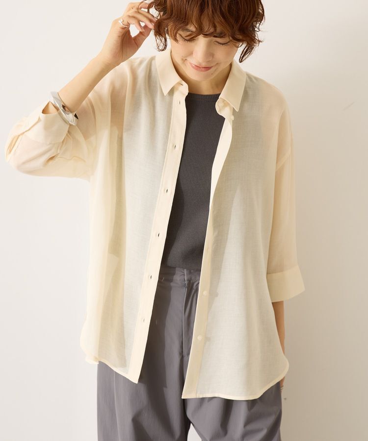 AMERICAN HOLIC「シアーボイルレギュラー7分袖シャツ」|シャツ・ブラウス|