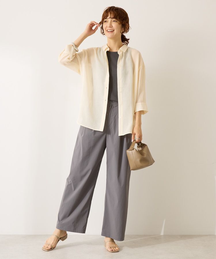 AMERICAN HOLIC「シアーボイルレギュラー7分袖シャツ」|シャツ・ブラウス|