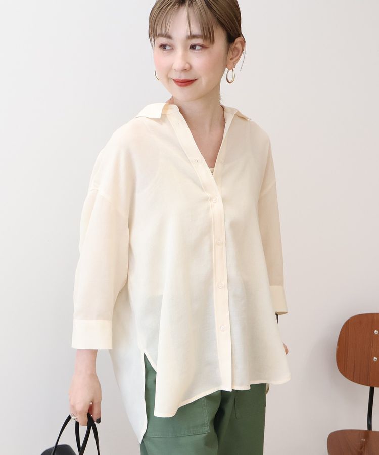 AMERICAN HOLIC「シアーボイルレギュラー7分袖シャツ」|シャツ・ブラウス|