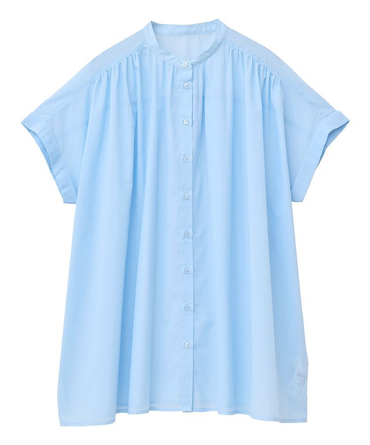 AMERICAN HOLIC「イージーケア 接触冷感フレンチスリーブギャザーシャツ」|シャツ・ブラウス|