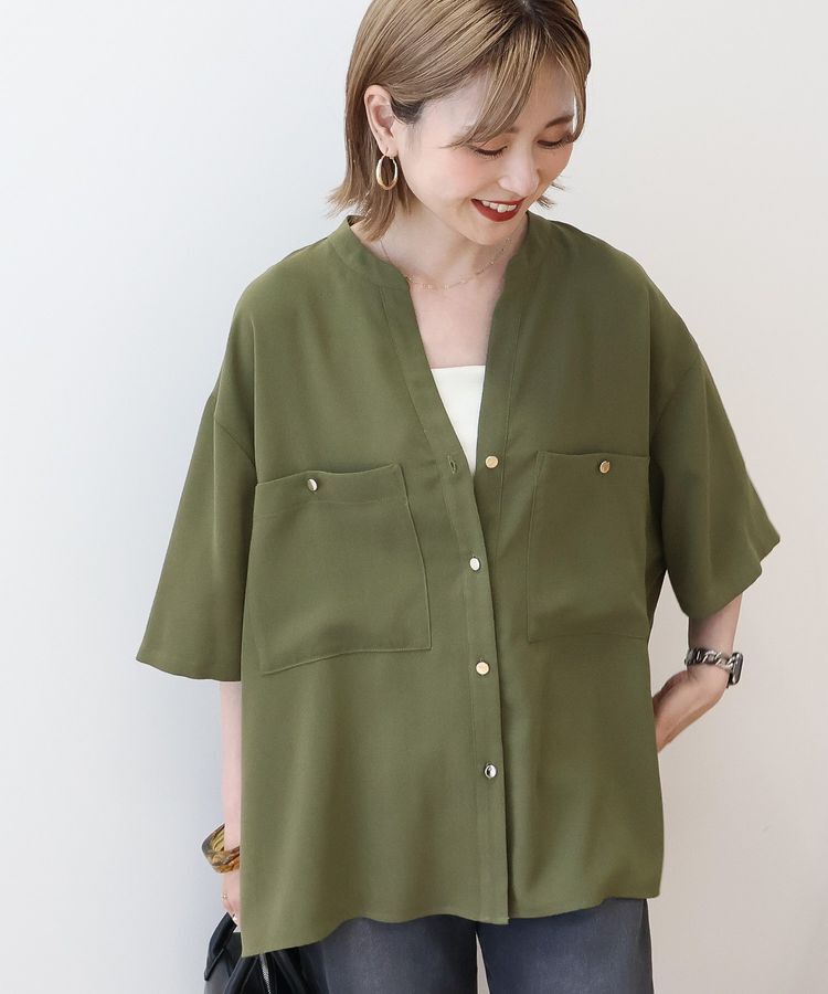 AMERICAN HOLIC「ミリタリーWポケットスキッパーシャツ」|シャツ・ブラウス|