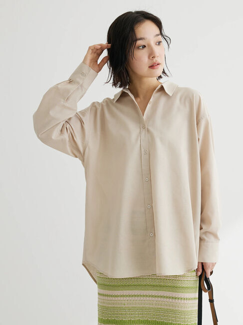  「綿麻混レギュラーシャツ」|シャツ・ブラウス|