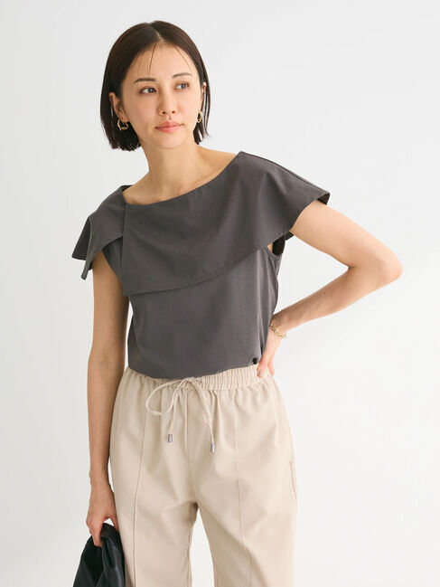 Green Parks「オフショル風カットプルオーバー」|Tシャツ・カットソー|