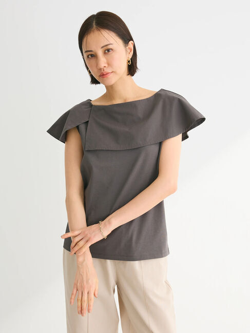 Green Parks「オフショル風カットプルオーバー」|Tシャツ・カットソー|