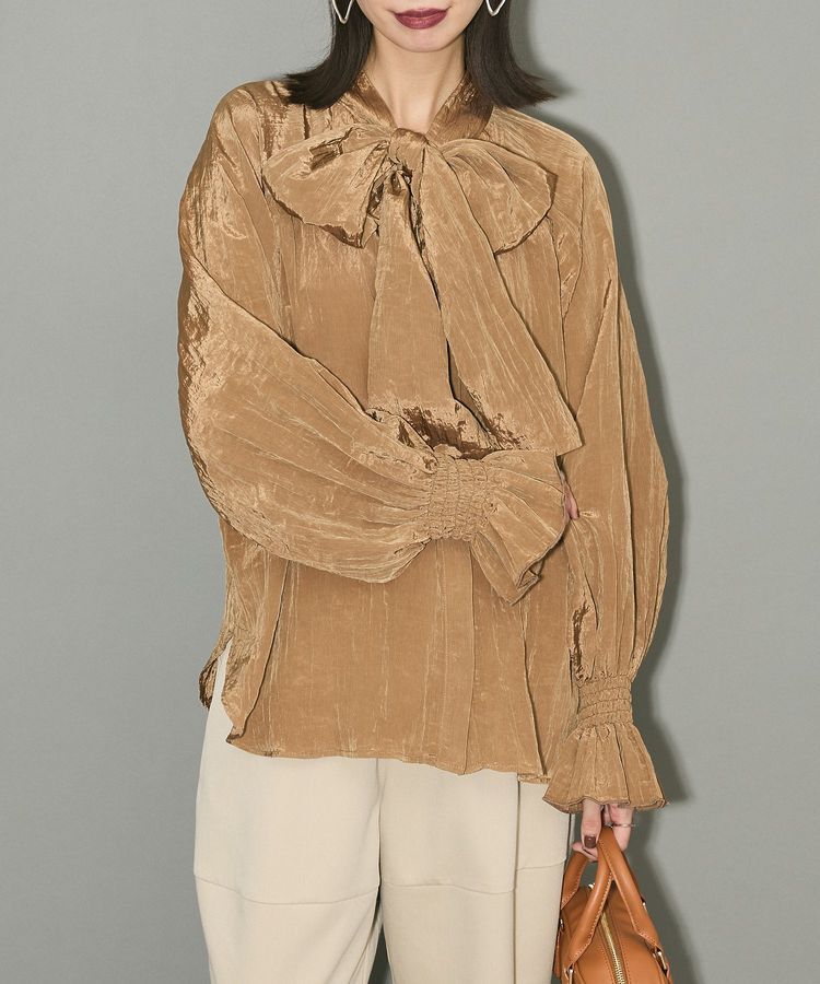 AnriettMusee「ボウタイリボンブラウス」|シャツ・ブラウス|