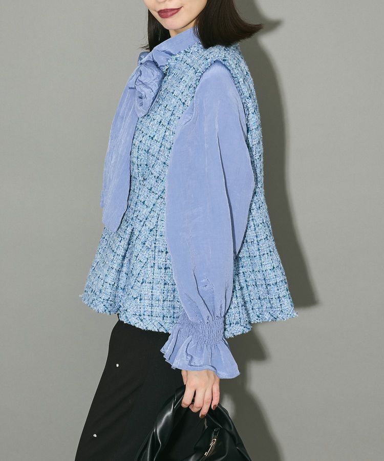 AnriettMusee「ボウタイリボンブラウス」|シャツ・ブラウス|