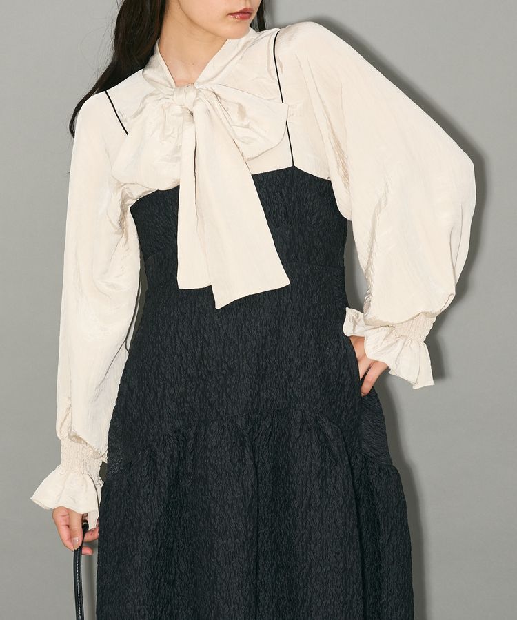 AnriettMusee「ボウタイリボンブラウス」|シャツ・ブラウス|