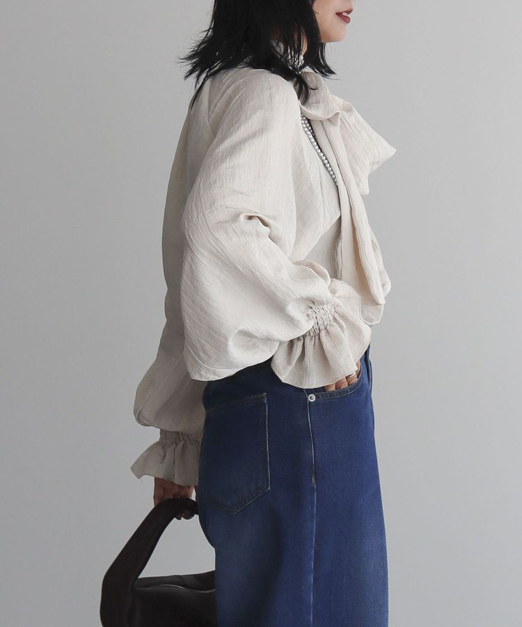 AnriettMusee「ボウタイリボンブラウス」|シャツ・ブラウス|