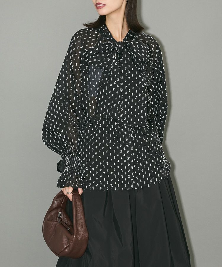 AnriettMusee「ボウタイリボンブラウス」|シャツ・ブラウス|