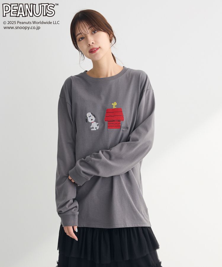 Green Parks「■PEANUTS クロスステッチロンT」|Tシャツ・カットソー|