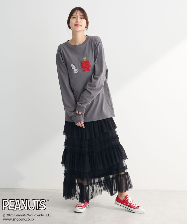 Green Parks「■PEANUTS クロスステッチロンT」|Tシャツ・カットソー|