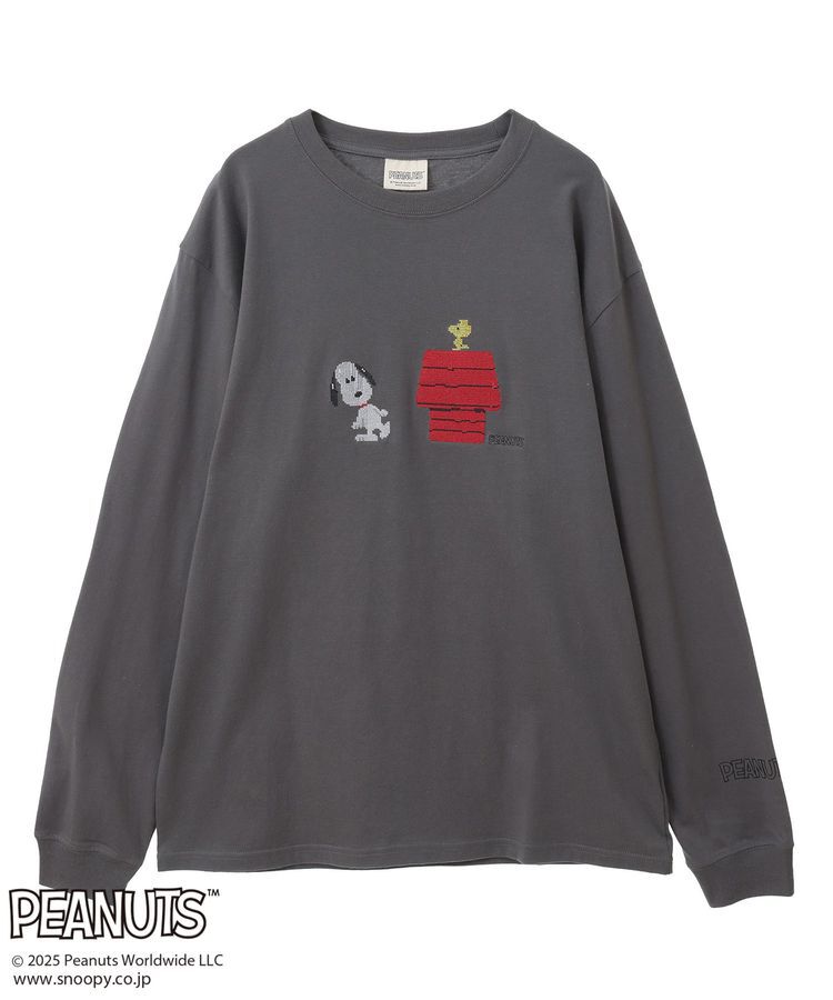 Green Parks「■PEANUTS クロスステッチロンT」|Tシャツ・カットソー|