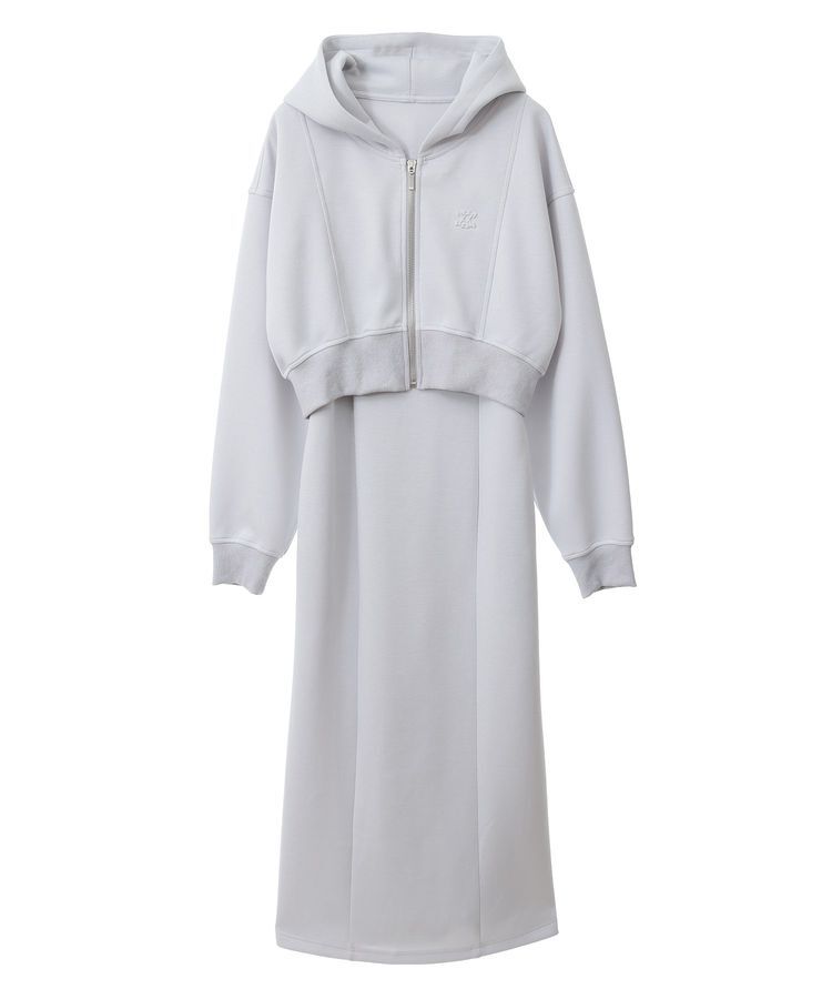 Green Parks「dazzlin SET2点パーカー+キャミワンピース」|ワンピース|