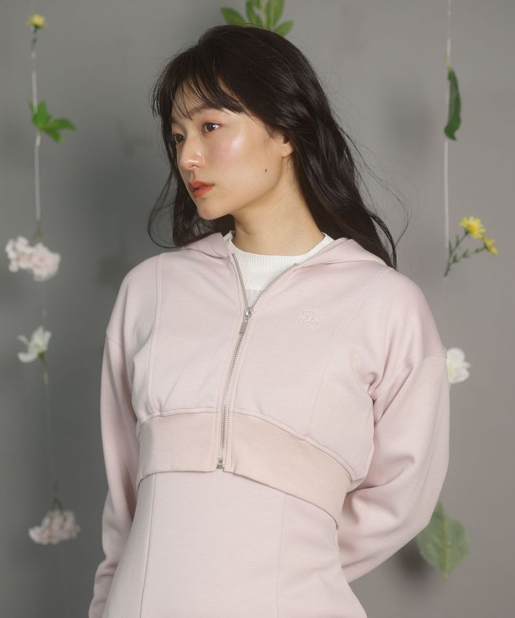 Green Parks「dazzlin SET2点パーカー+キャミワンピース」|ワンピース|