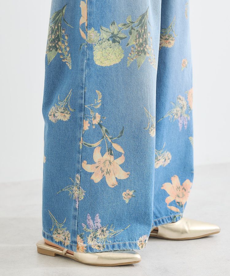 Green Parks「・SUGAR SPOON フラワーptデニムワイドパンツ」|その他|