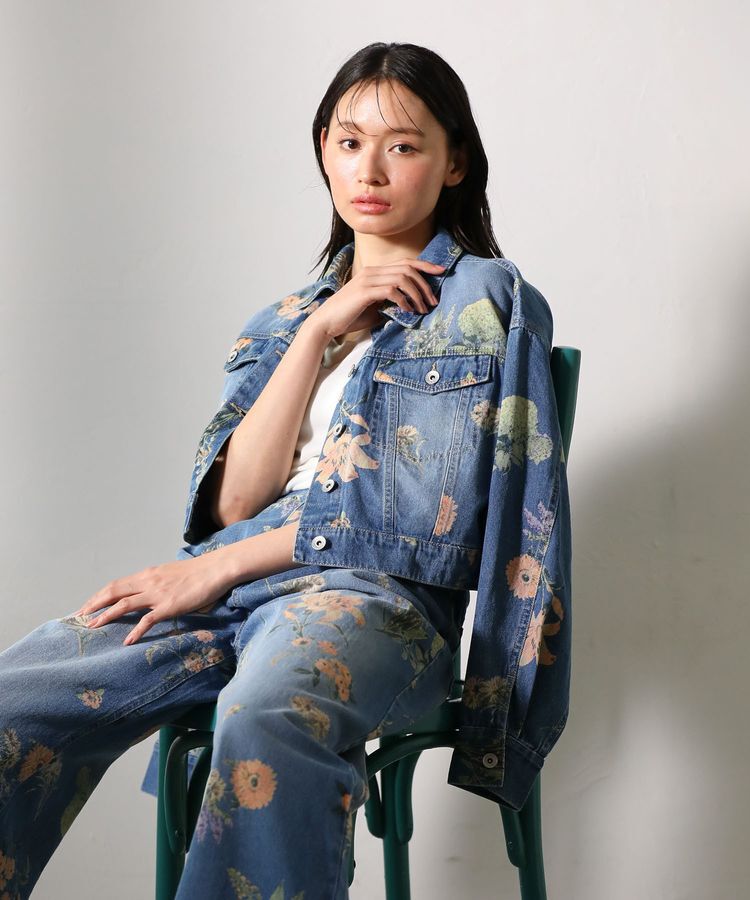 Green Parks「・SUGAR SPOON フラワーptデニムワイドパンツ」|その他|