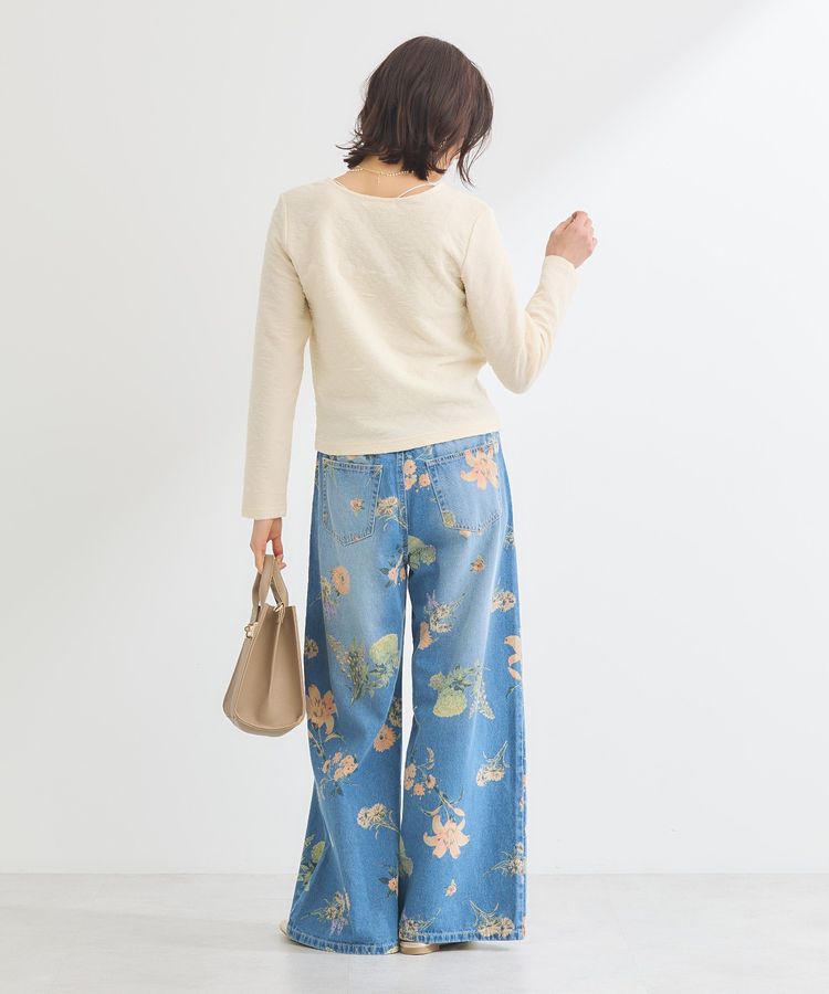 Green Parks「・SUGAR SPOON フラワーptデニムワイドパンツ」|その他|