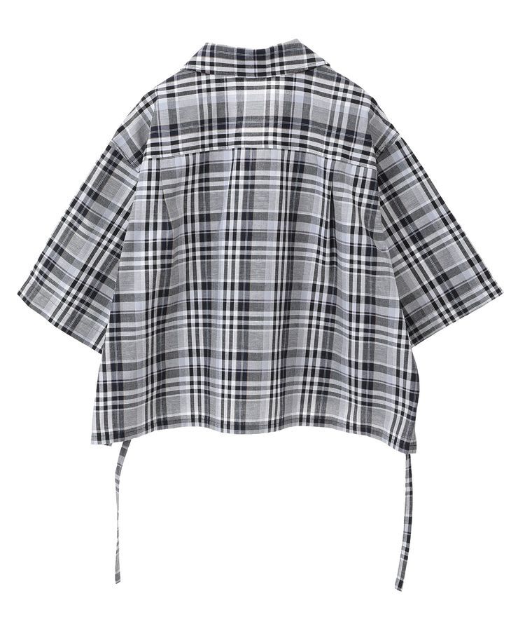 Green Parks「綿麻混裾ドロスト開襟シャツジャケット」|シャツ・ブラウス|