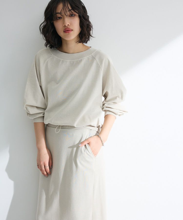 Green Parks「ピグメントボートネックプルオーバー」|Tシャツ・カットソー|