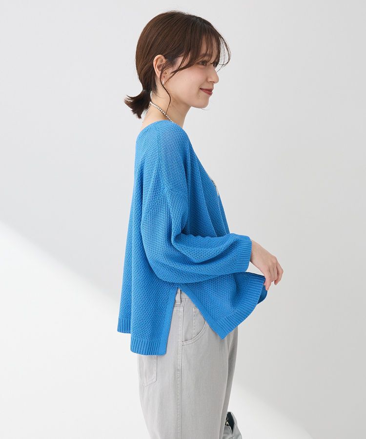 Green Parks「かのこボートネック7分袖ニットプルオーバー」|ニット・セーター|