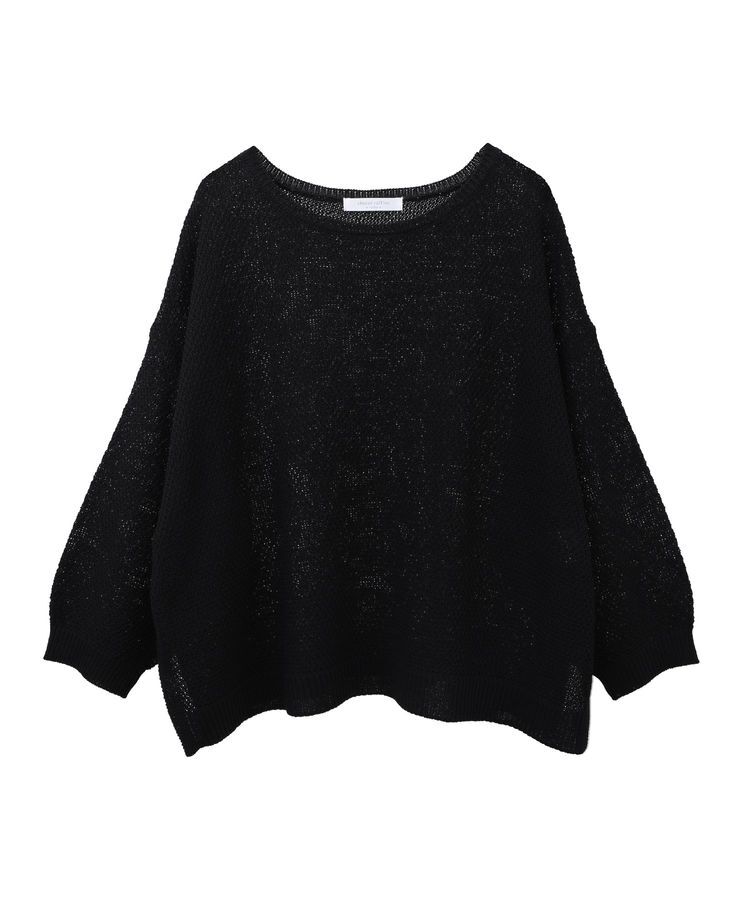 Green Parks「かのこボートネック7分袖ニットプルオーバー」|ニット・セーター|