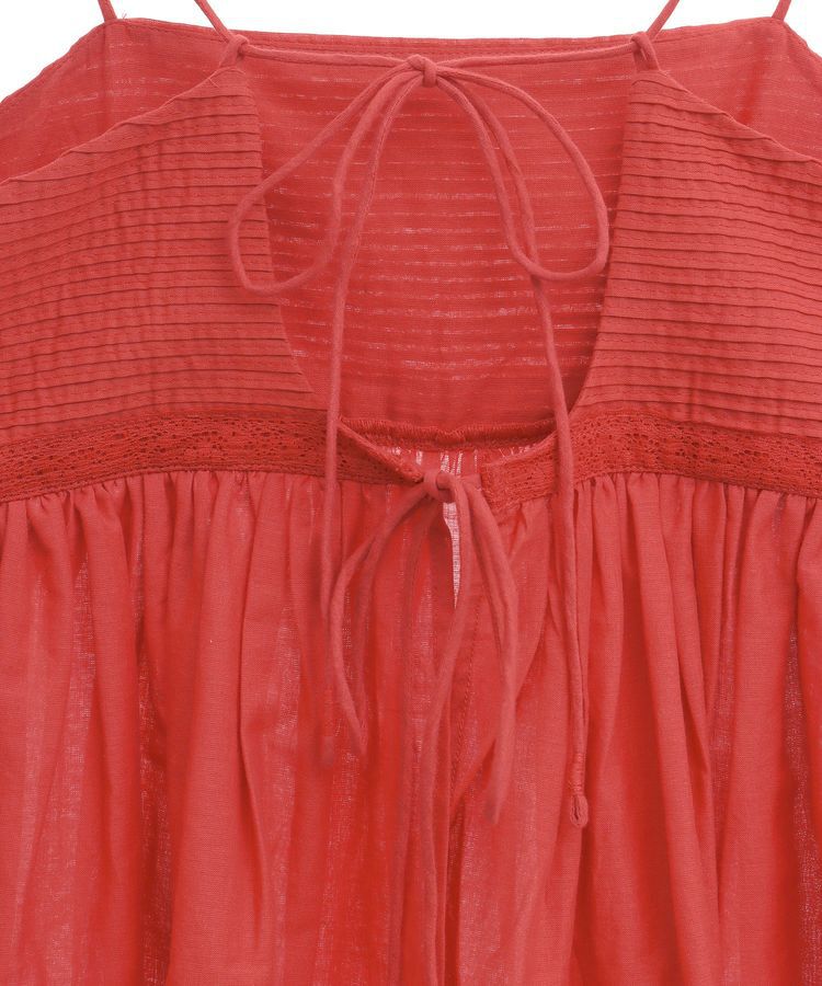 Green Parks「インド綿 ピンタックレースビスチェ」|キャミソール|