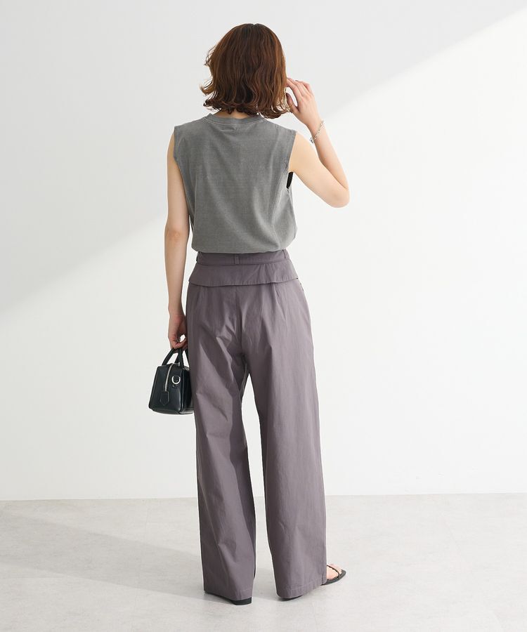 Green Parks「・DOUBLE FLAGS ピグメント切替ノースリTEE」|Tシャツ・カットソー|