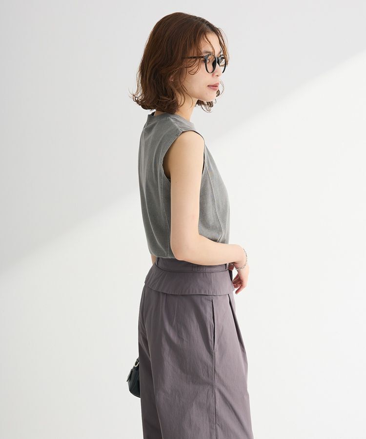 Green Parks「・DOUBLE FLAGS ピグメント切替ノースリTEE」|Tシャツ・カットソー|